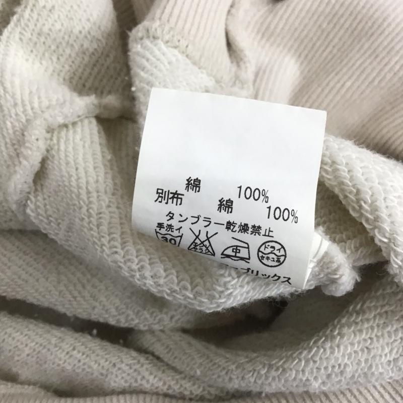 サスクワァッチファブリックス SASQUATCHfabrix. パーカー 半袖 半袖パーカー スウェットカットソー ダメージ加工 L 無地 白 / ホワイト /  メンズ USED 古着 中古 10112168