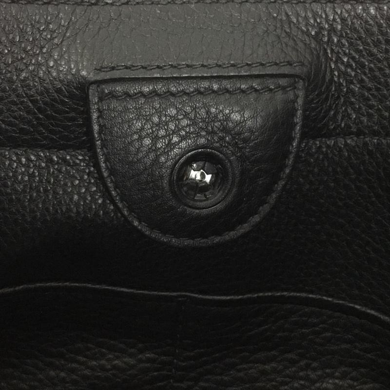 ミュウミュウ miu miu トートバッグ トートバッグ RR1934 VITELLO DAINO レザー ロゴ、文字 黒 / ブラック / X 銀 / シルバー / レディース USED 古着 中古 10126463