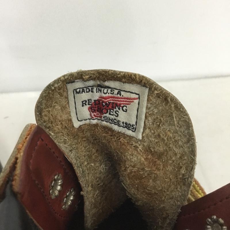 レッドウィング RED WING ブーツ ショートブーツ 8804 SUPER SOLE MOC-TOE 5.5D US:5.5 ロゴ、文字 茶 / ブラウン / レディース USED 古着 中古 10138479