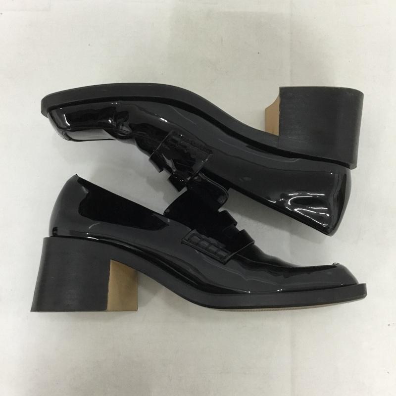 ザラ ZARA ローファー ローファー 1209 810 040 ヒール スクエアトゥ EU38 無地 黒 / ブラック / レディース USED 古着 中古 10138336