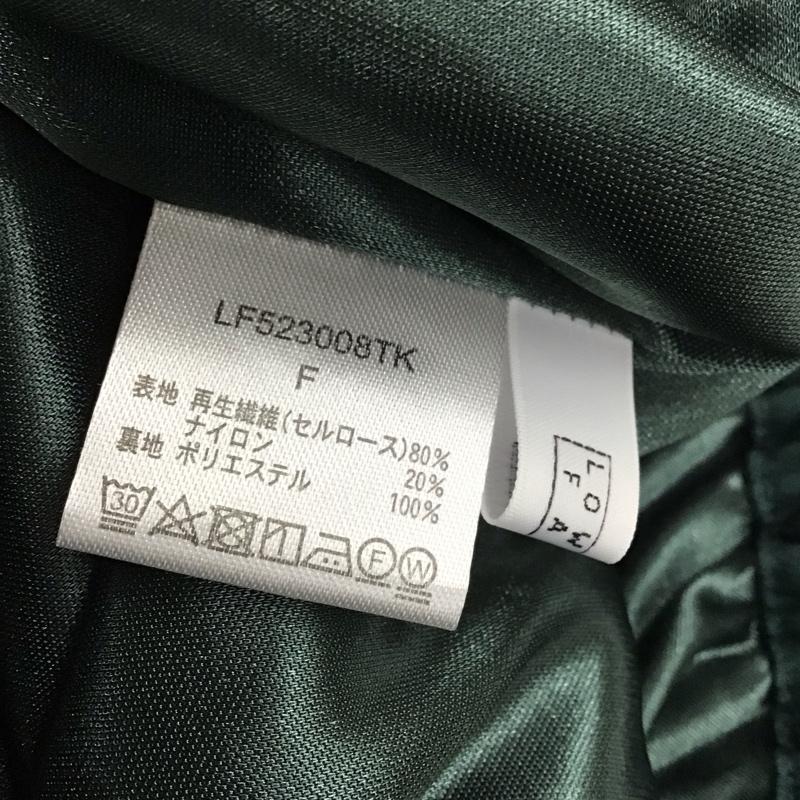 ローリーズファーム LOWRYS FARM パンツ ワークパンツ、ペインターパンツ lf523008tk ワークパンツ カジュアルパンツ ワイドイージーパンツ FREE 無地 緑 / グリーン / レディース USED 古着 中古 10136421