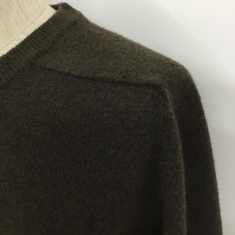 ザラ ZARA ニット、セーター 長袖 0693 404 500 クルーネック XL 無地 カーキ / カーキ / メンズ USED 古着 中古 10107032