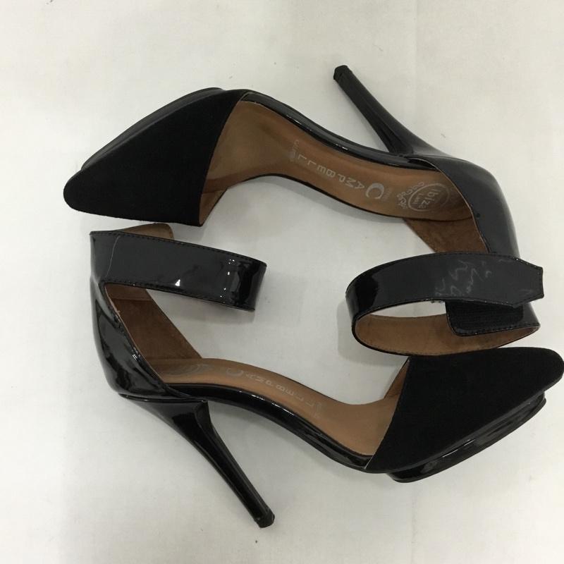 ジェフリーキャンベル Jeffrey Campbell パンプス パンプス FJF1729 SOLITAIRE ピンヒール ハイヒール ストラップ 36 箱有 無地 黒 / ブラック / レディース USED 古着 中古 10122819