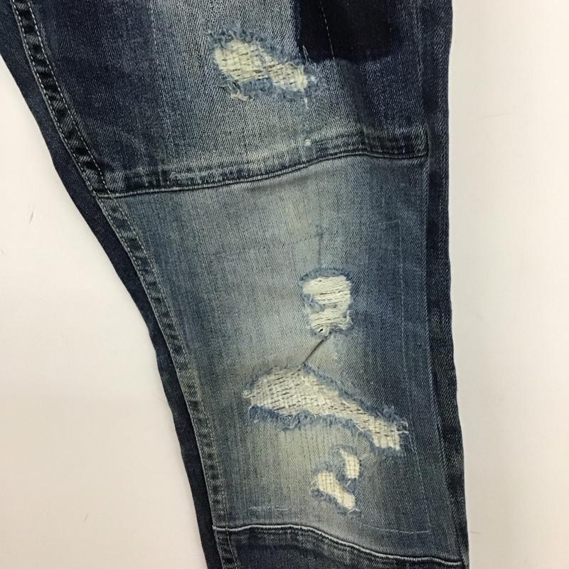 ベイフロー BAYFLOW パンツ デニム、ジーンズ デニム 30インチ ダメージ加工 インディゴ / インディゴ / メンズ USED 古着 中古 10128688