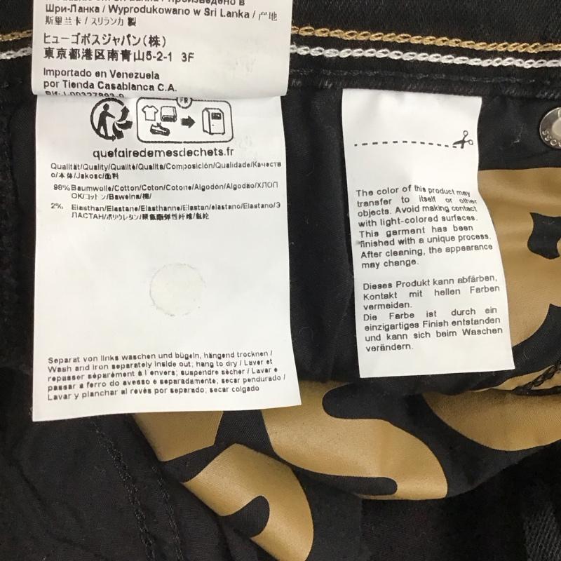 ボス BOSS パンツ デニム、ジーンズ デニムパンツ スリムパンツ ストレッチパンツ ジーンズ 32インチ 無地 黒 / ブラック /  メンズ USED 古着 中古 10124150