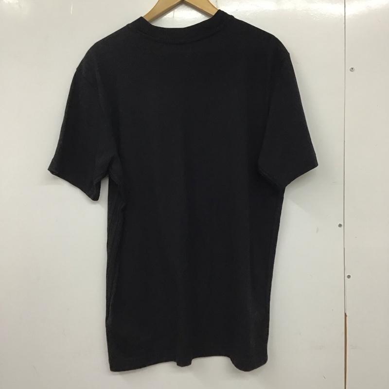 アディダス adidas Tシャツ 半袖 半袖カットソー プリントTシャツ クルーネックカットソー XL ロゴ、文字 黒 / ブラック / メンズ USED 古着 中古 10137635