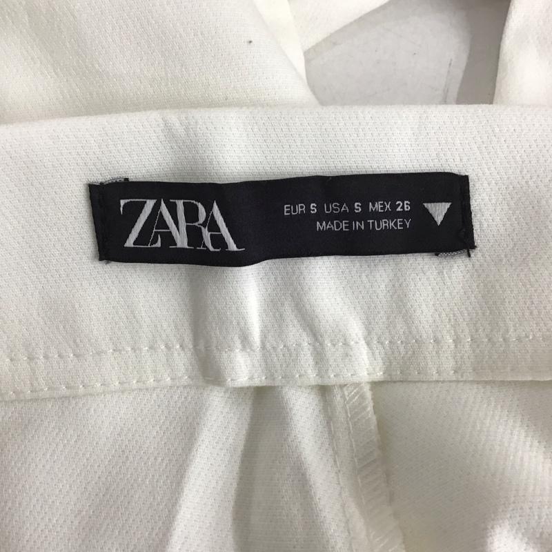 ザラ ZARA パンツ スラックス スリムパンツ ストレッチパンツ カジュアルパンツ S 無地 白 / ホワイト / レディース USED 古着 中古 10129531