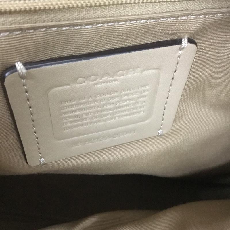 コーチ COACH ショルダーバッグ ショルダーバッグ C6841 ケイシー サッチェル カラーブロック ハンドバッグ 2WAY ロゴ、文字 ベージュ / ベージュ / X 黒 / ブラック / X オフホワイト / オフホワイト / レディース USED 古着 中古 10130794