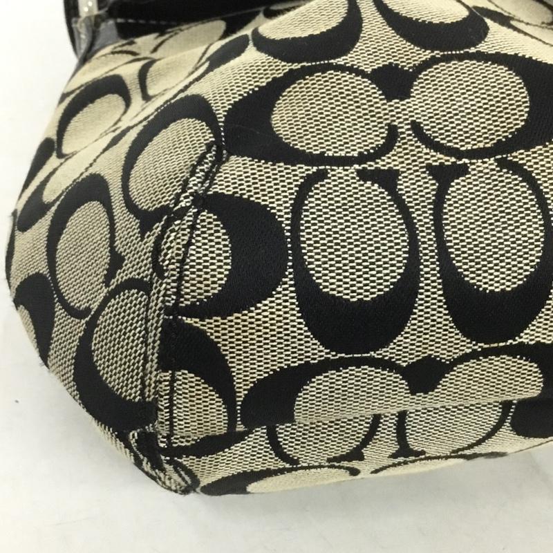 コーチ COACH ハンドバッグ ハンドバッグ F15203 ワンショルダー 総柄 黒 / ブラック / レディース USED 古着 中古 10138051