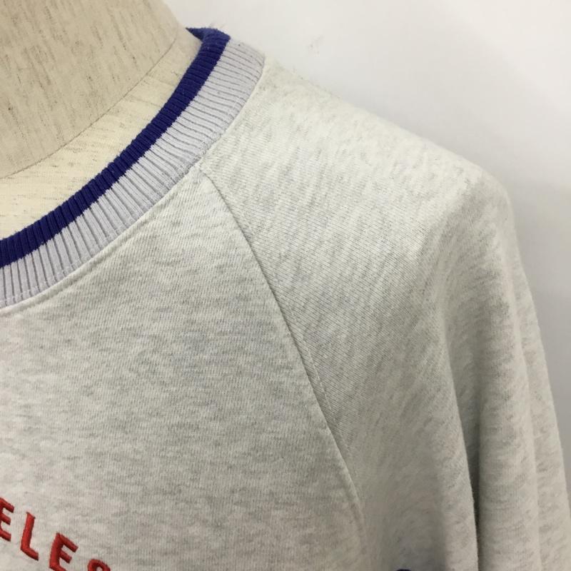 エクストララージ XLARGE トレーナー 長袖 長袖トレーナー スウェット クルーネック リブスウェットカットソー L ロゴ、文字 灰 / グレー / メンズ USED 古着 中古 10110074