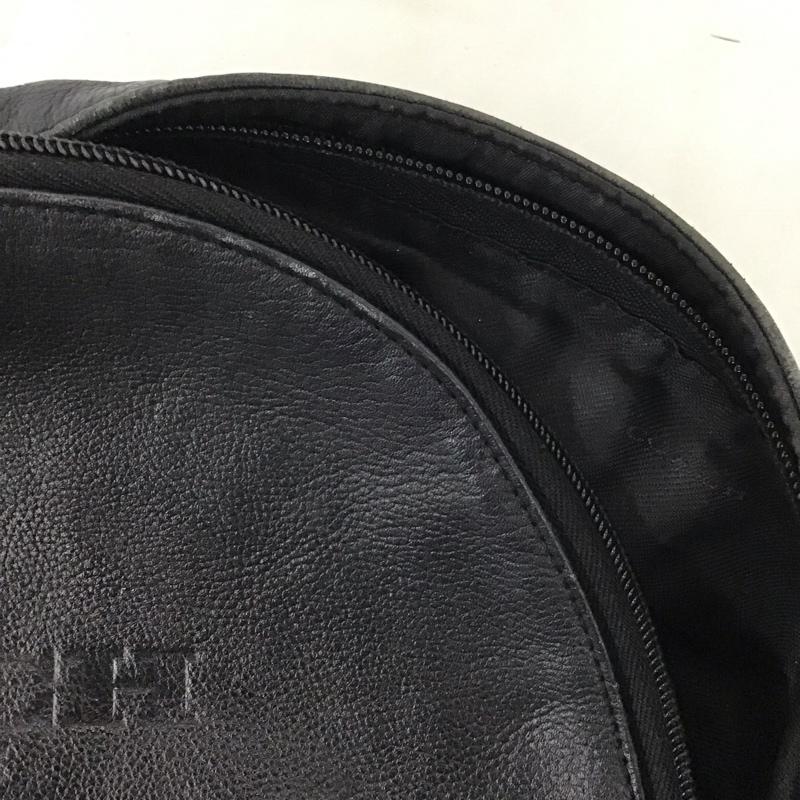 コーチ COACH リュックサック、デイパック リュックサック、デイバッグ レザー ロゴ、文字 黒 / ブラック / メンズ USED 古着 中古 10134090