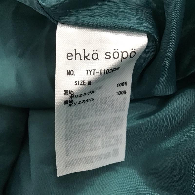 エヘカソポ ehka sopo ワンピース ロングスカート 1103686 スタンドネック 長袖 M 花柄 緑 / グリーン / レディース USED 古着 中古 10122464