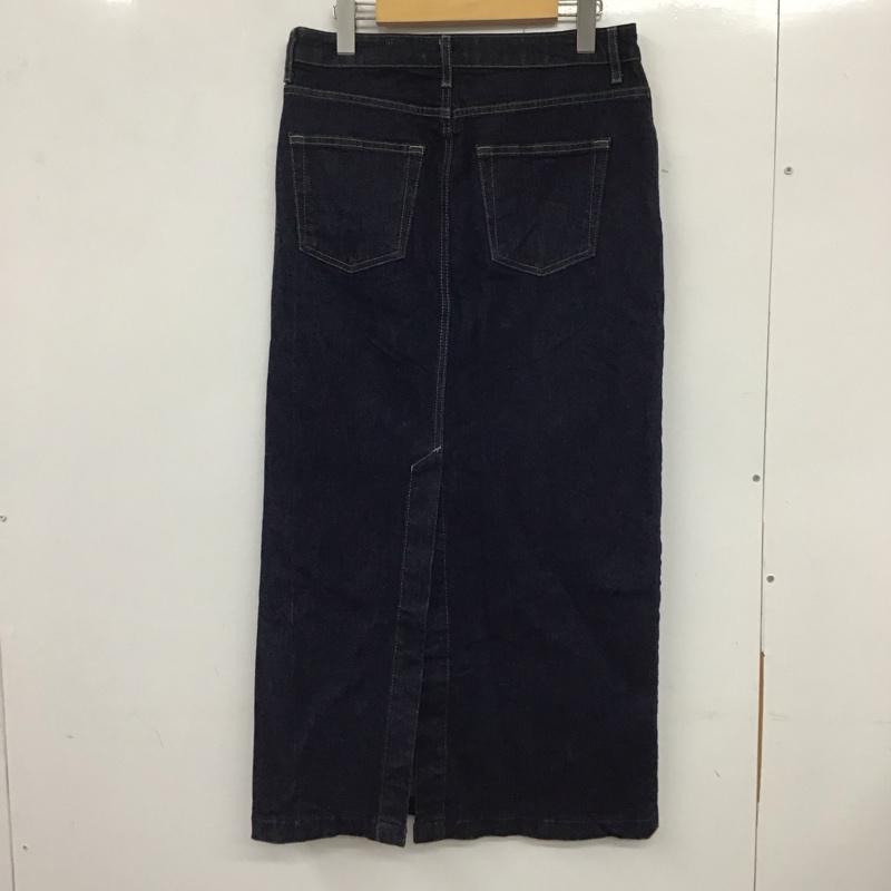ザラ ZARA スカート ロングスカート 9863/258/407 デニム ペンシルスカート M 無地 インディゴ / インディゴ /  レディース USED 古着 中古 10133641
