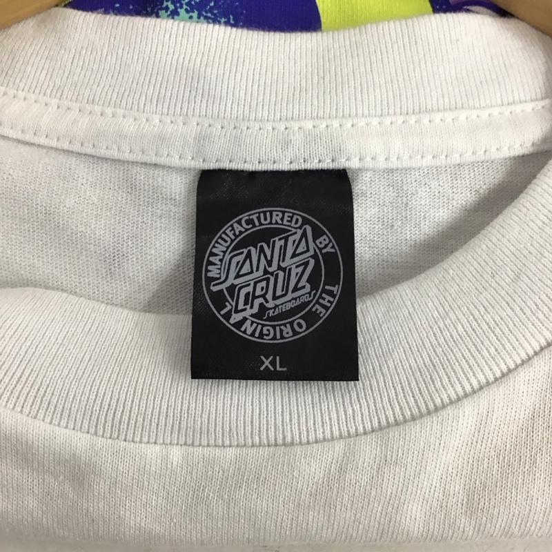 サンタクルーズ SANTA CRUZ Tシャツ 半袖 502232434 XL プリント X ロゴ、文字 白 / ホワイト / レディース USED 古着 中古 10134819