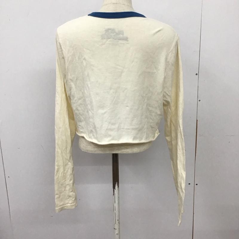 マウジー MOUSSY カットソー 長袖 010fsq01-0000 WORLDTOURTシャツ 半袖カットソー プリントTシャツ FREE プリント アイボリー / アイボリー / レディース USED 古着 中古 10127608