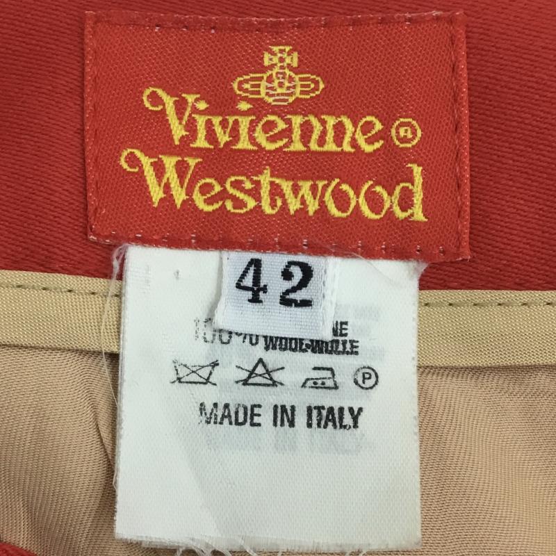 ヴィヴィアン ウエストウッド レッドレーベル Vivienne Westwood red label スカート ミニスカート 42 無地 赤 / レッド / レディース USED 古着 中古 10137611