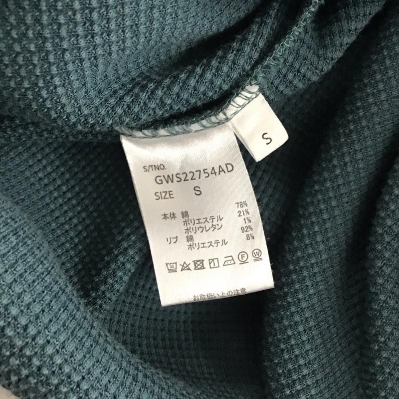 グローバルワーク GLOBAL WORK ワンピース ロングスカート 長袖ロングスカート ジップアップネック ストレッチ S 無地 緑 / グリーン / レディース USED 古着 中古 10137555