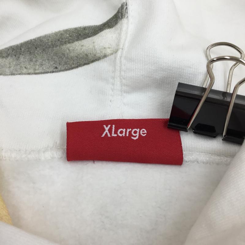 シュプリーム Supreme パーカー 長袖 19SS Shears Hooded Sweatshirt XL 白 / ホワイト / X 黄 / イエロー / メンズ USED 古着 中古 10139149