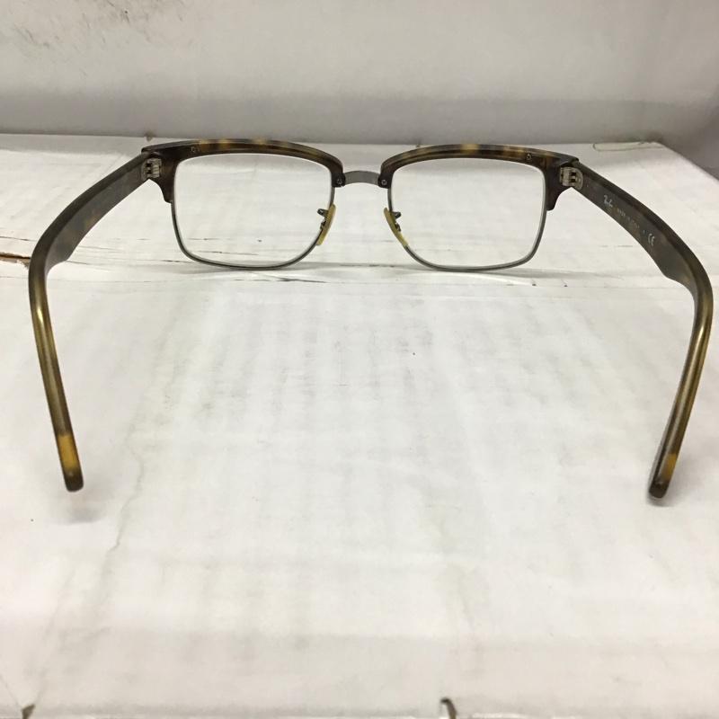 レイバン Ray-Ban めがね・サングラス めがね RB4190 スクエア クリアレンズ ロゴ、文字 茶 / ブラウン / レディース USED 古着 中古 10114313