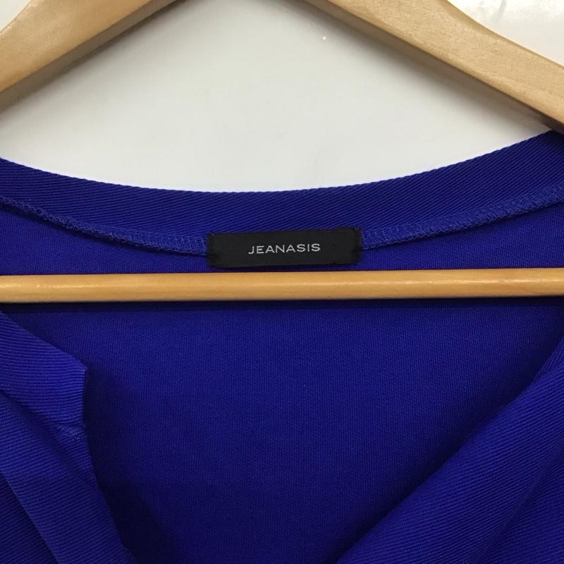 ジーナシス JEANASIS カットソー 七分袖 JS062825SB FREE 無地 青 / ブルー / レディース USED 古着 中古 10131618