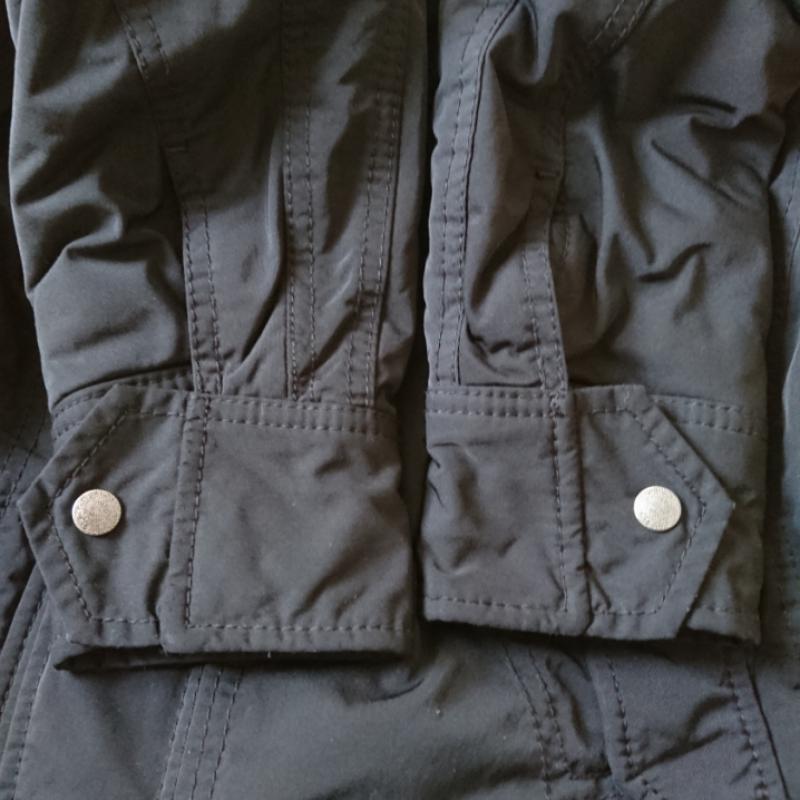 ディーゼル DIESEL ジャケット、上着 ジャンパー、ブルゾン 襟ボア付き 中綿入り ミリタリージャケット S 無地 黒 / ブラック / メンズ USED 古着 中古 10011965