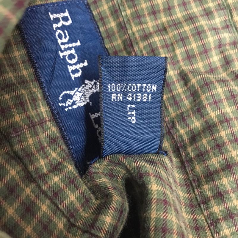 ラルフローレン RALPHLAUREN シャツ、ブラウス 長袖 長袖シャツ カラーシャツ ポケットシャツ 長袖カットソー チェックシャツ XL チェック マルチカラー / マルチカラー / メンズ USED 古着 中古 10119729