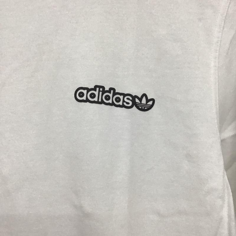 アディダス adidas Tシャツ 半袖 gp6478 半袖カットソー クルーネックカットソー L ロゴ、文字 白 / ホワイト / メンズ USED 古着 中古 10138759
