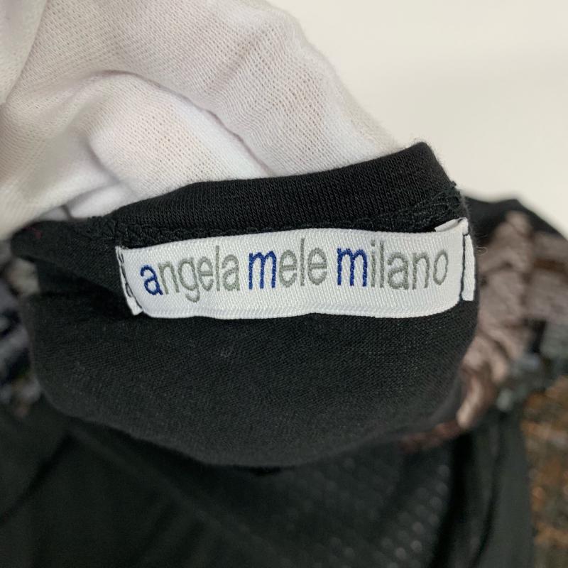 アンジェラメレミラノ Angela Mele Milano カットソー 半袖 無地 X 黒 / ブラック / X 茶 / ブラウン / レディース USED 古着 中古 10013980