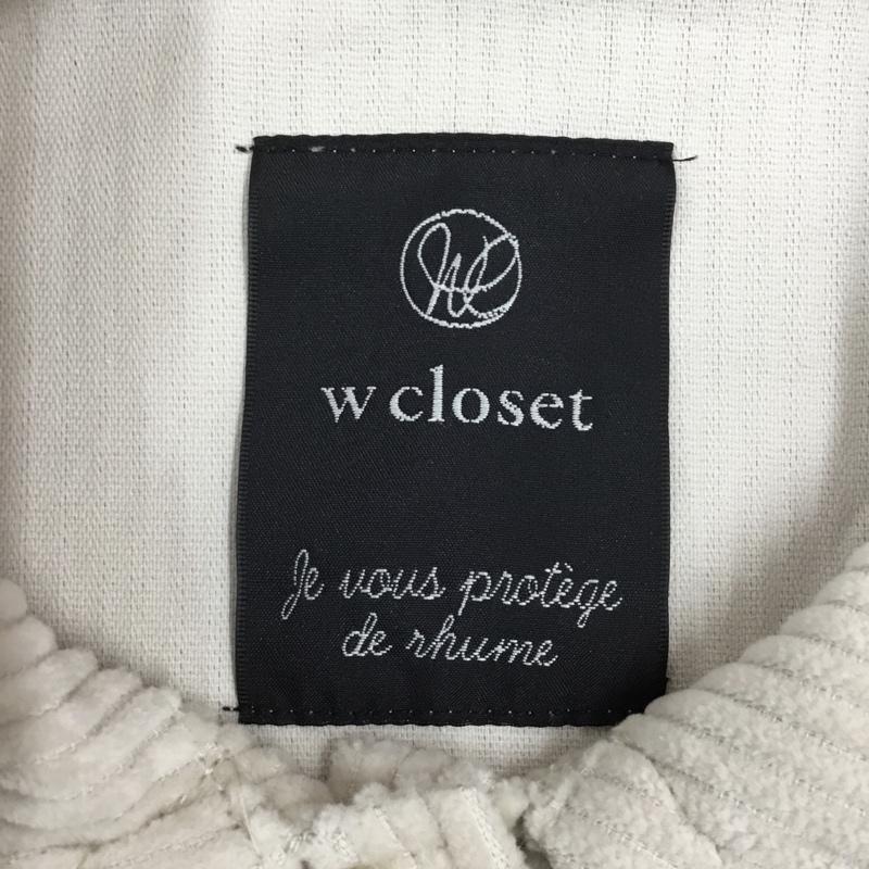 ダブルクローゼット w closet ジャケット、上着 ジャケット、ブレザー 333106 コーデュロイ FREE 無地 アイボリー / アイボリー / レディース USED 古着 中古 10107313