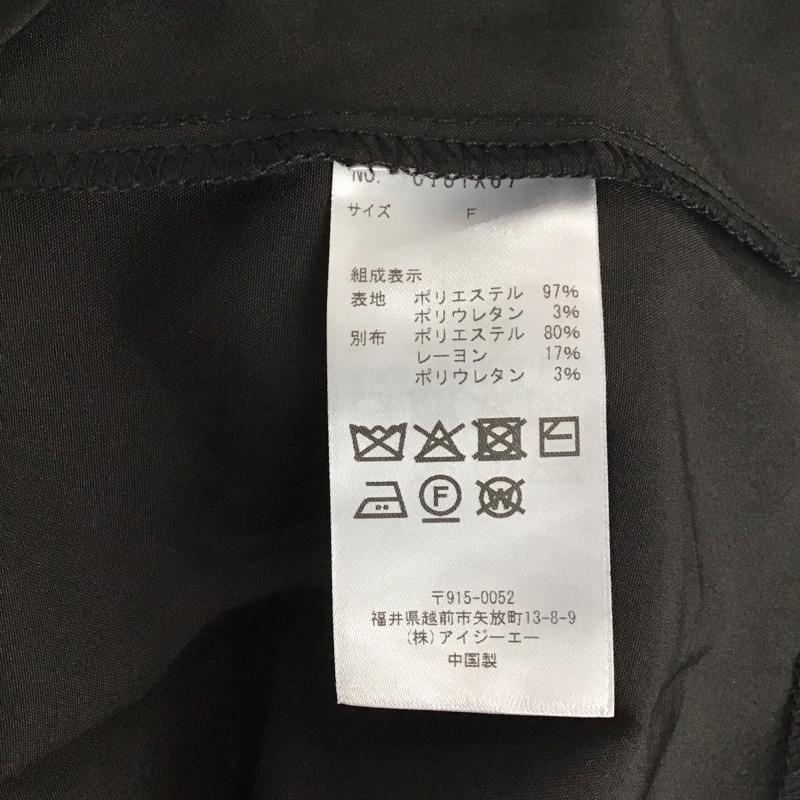 アクシーズファム axes femme シャツ、ブラウス 半袖 FREE 無地 黒 / ブラック / レディース USED 古着 中古 10142924