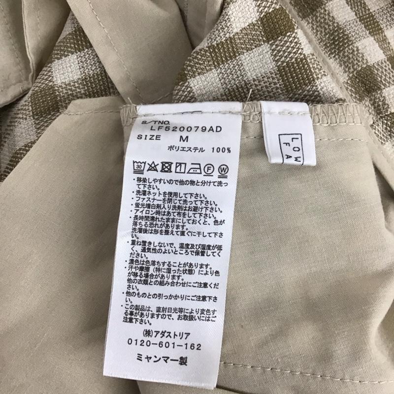 ローリーズファーム LOWRYS FARM パンツ スラックス lf520079ad ギンガムバスケットパンツ フレアパンツ チェックパンツ M チェック ベージュ / ベージュ / レディース USED 古着 中古 10109213