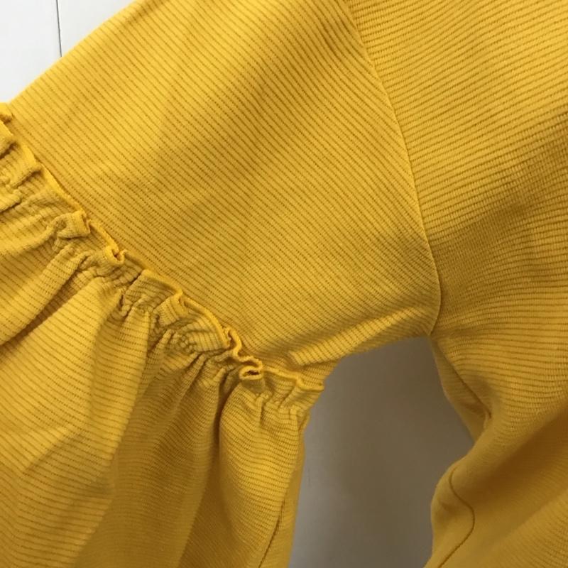 ローリーズファーム LOWRYS FARM カットソー 半袖 M 無地 黄 / イエロー /  レディース USED 古着 中古 10114005