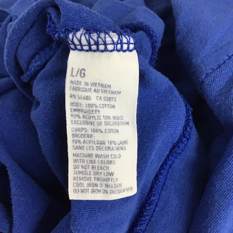 アメリカンイーグル AMERICANEAGLE Tシャツ 半袖 クルーネック L ロゴ、文字 青 / ブルー / メンズ USED 古着 中古 10106941