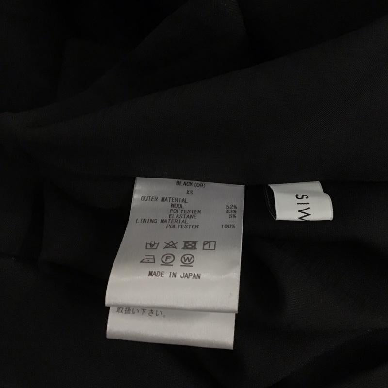 シウム SIWEM パンツ スラックス スラックスパンツ ワイドパンツ ストレッチパンツ XS 無地 黒 / ブラック / レディース USED 古着 中古 10129700
