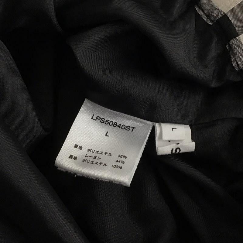 レプシィム LEPSIM スカート ロングスカート L チェック 白 / ホワイト / X 黒 / ブラック / レディース USED 古着 中古 10134707