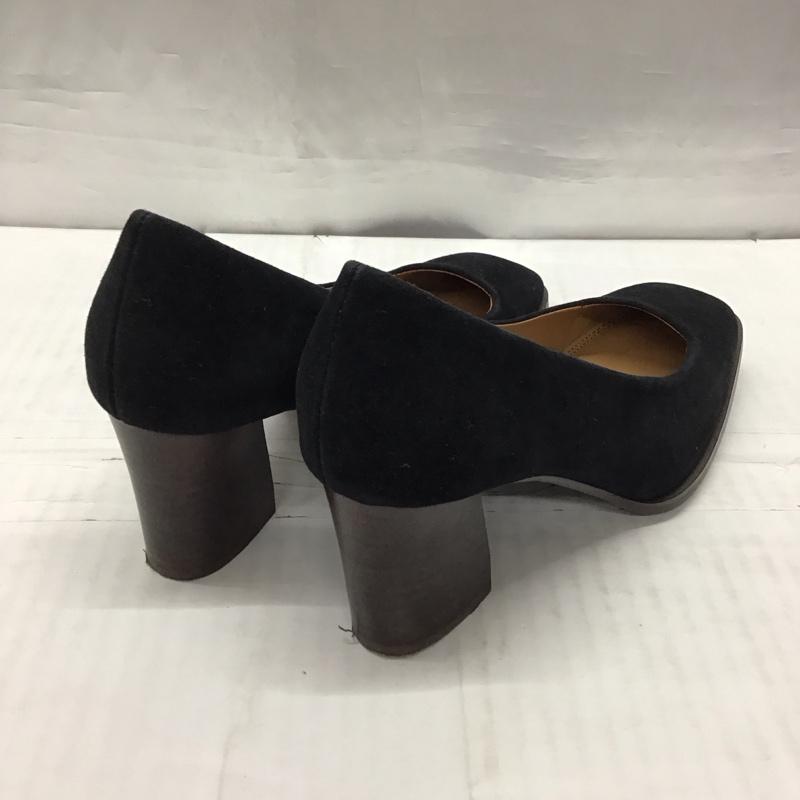 ミラオーウェン Mila Owen パンプス パンプス real leather 37 ヒール スクエアトゥ 無地 黒 / ブラック / レディース USED 古着 中古 10115649