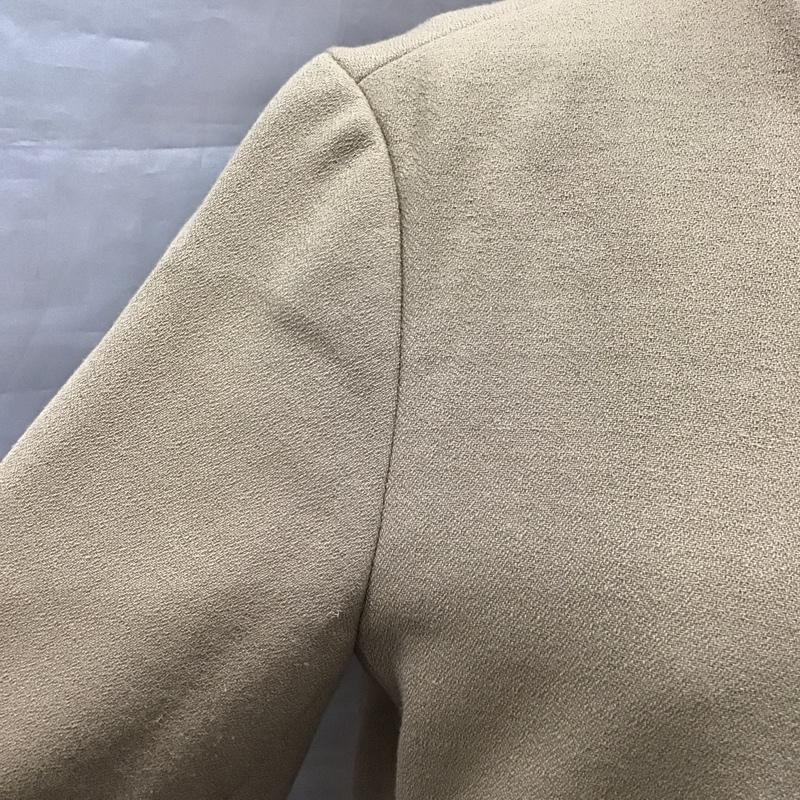 ザラベーシック ZARA BASIC ジャケット、上着 ジャケット、ブレザー 2108 393 707 ノーカラー S 無地 ベージュ / ベージュ / レディース USED 古着 中古 10118410