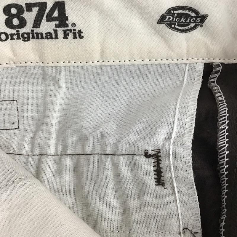 ディッキーズ Dickies パンツ ワークパンツ、ペインターパンツ ワークパンツ ワイドパンツ カジュアルパンツ 28インチ ロゴ、文字 茶 / ブラウン / メンズ USED 古着 中古 10128768