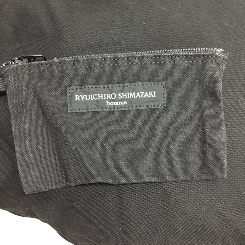 リュウイチロウシマザキオム RYUICHIRO SHIMAZAKI homme トートバッグ トートバッグ ボア ロゴ、文字 黒 / ブラック / メンズ USED 古着 中古 10118023