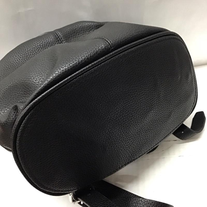 ザラ ZARA リュックサック、デイパック リュックサック、デイバッグ 4225 104 040 フェイクレザー 無地 黒 / ブラック / レディース USED 古着 中古 10117743
