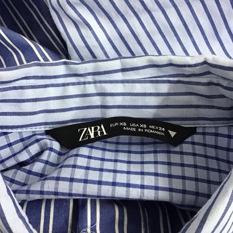 ザラ ZARA シャツ、ブラウス 長袖 XS ストライプ マルチカラー / マルチカラー / レディース USED 古着 中古 10123870
