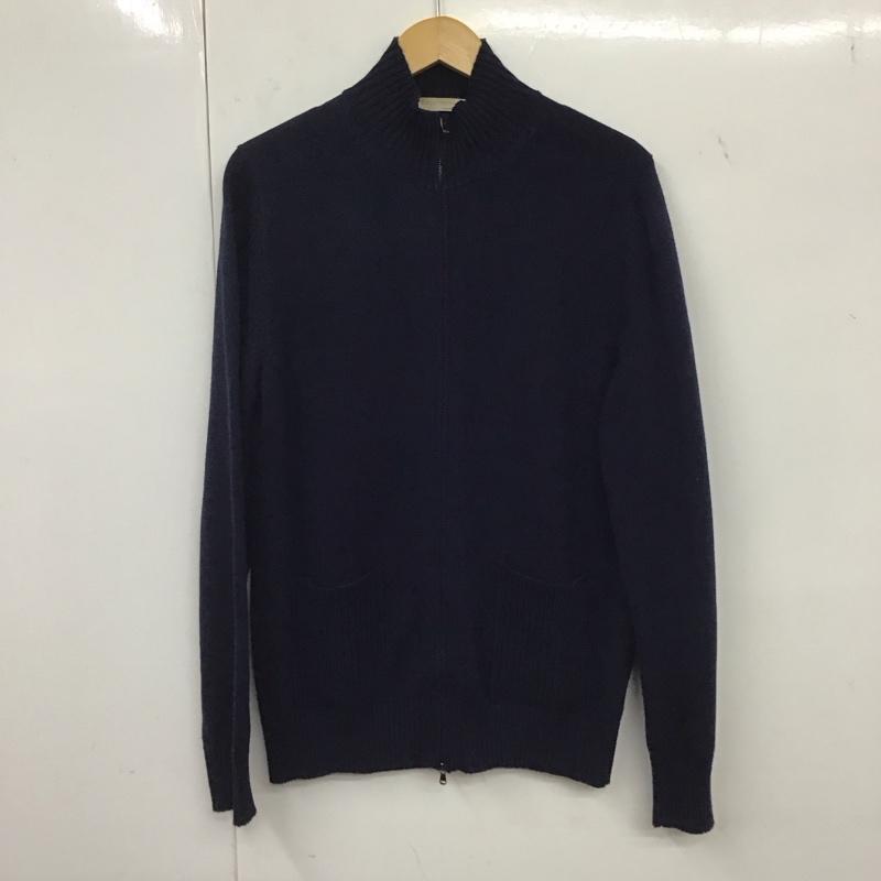 古着 USED ニット、セーター 長袖 ジップアップ Laboratrio38 無地 紺 / ネイビー / メンズ USED 古着 中古 10134866