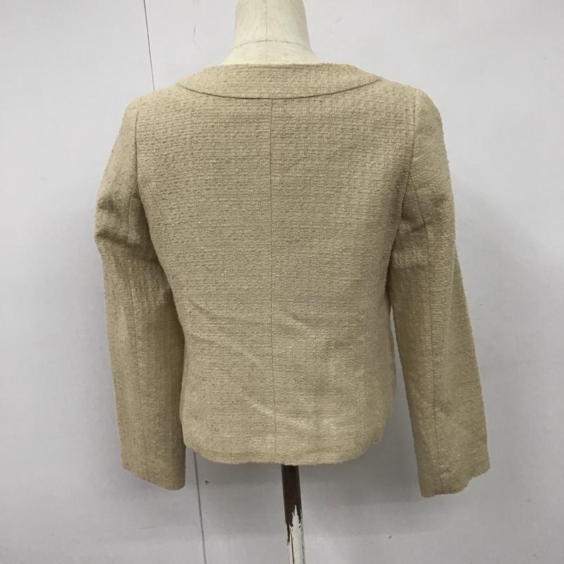 ナチュラルビューティーベーシック NATURAL BEAUTY BASIC ジャケット、上着 ジャケット、ブレザー L 無地 ベージュ / ベージュ / レディース USED 古着 中古 10127724