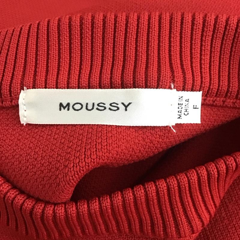 マウジー MOUSSY トレーナー 長袖 010BSA70-1090 LUSTER CN KNIT TOPS FREE 無地 赤 / レッド / レディース USED 古着 中古 10108221