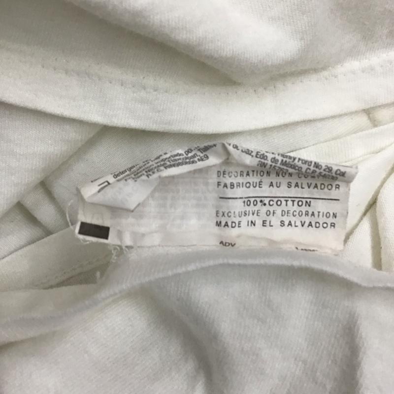 チャンピオン Champion Tシャツ 半袖 クルーネック L ロゴ、文字 白 / ホワイト / メンズ USED 古着 中古 10117026