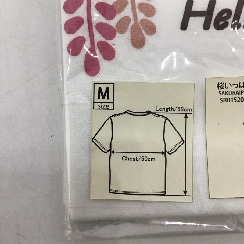 豊天商店 ぶーでんしょうてん Tシャツ 半袖 桜いっぱい キャラT サンリオ キティちゃん M プリント X キャラクター 白 / ホワイト /  レディース USED 古着 中古 10127501
