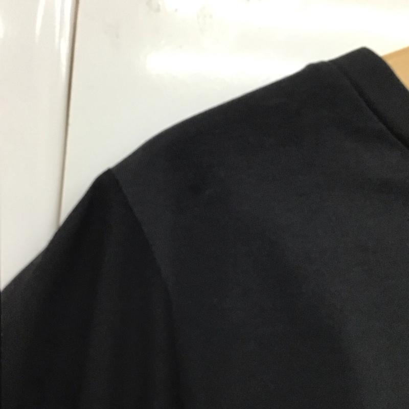 レプシィム LEPSIM カットソー 半袖 LP062439AD 異素材フリルチュニック フリル袖Tシャツ FREE 無地 黒 / ブラック / レディース USED 古着 中古 10131756