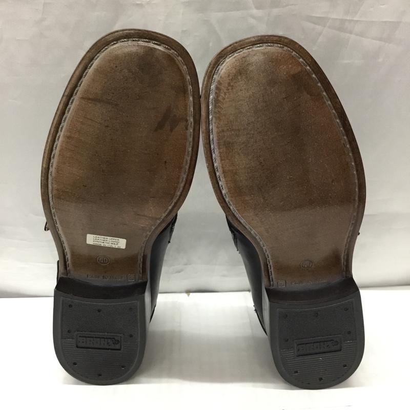 ブロンクス BRONX 革靴 革靴 モンクストラップ モンクシューズ 40 無地 黒 / ブラック / メンズ USED 古着 中古 10119640