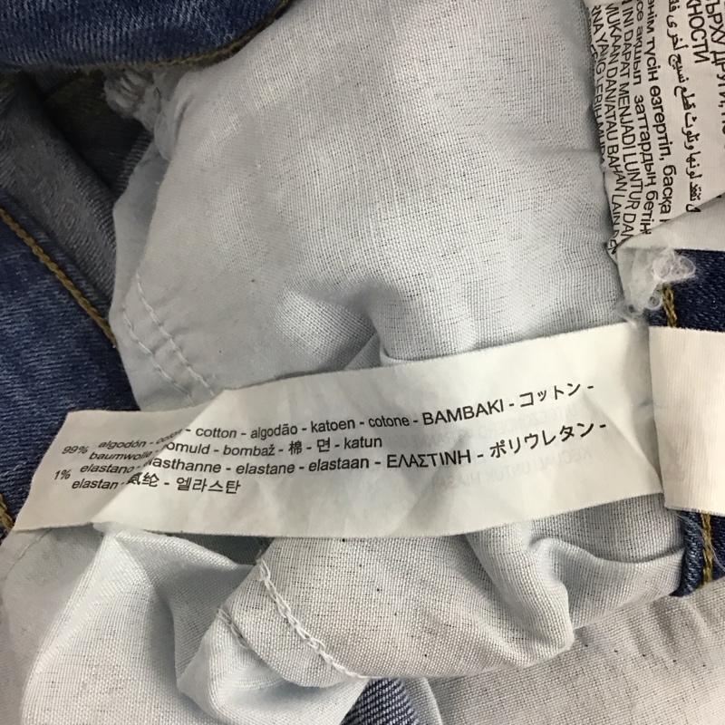 ザラ ZARA パンツ デニム、ジーンズ 5899 076 406 ダメージ サイドライン ストレッチ ダメージ加工 青 / ブルー / レディース USED 古着 中古 10123232