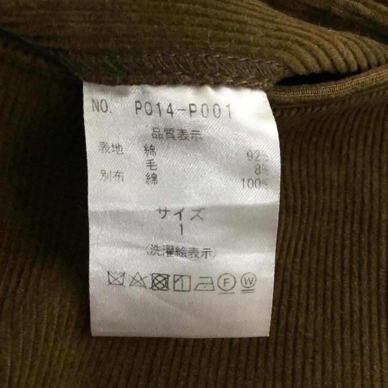 ポートバイアーク PORT BY ARK パンツ ワークパンツ、ペインターパンツ コーデュロイパンツ ワイドパンツ ストレートパンツ カジュアルパンツ 1 無地 茶 / ブラウン /  メンズ USED 古着 中古 10120784